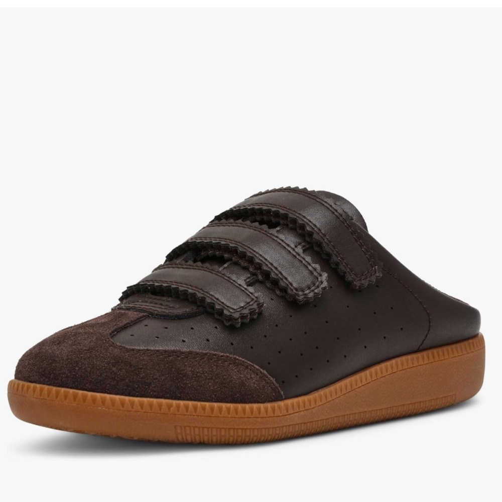 Steve Madden Dark Brown and Gum Mule Sneakers